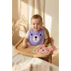 Teddy Bloom 3lü Paket Ayıcık Figürlü Yumuşak Havlu Bebek Mama Önlüğü Seti - Sıvı Emici ve Cilt Dostu 0-12 Ay