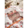 Bery Boho Sıvı Geçirmez Uzun Kollu Bebek Mama Önlüğü - Boho Ayıcık Desenli, Cepli ve Leke Tutmaz BLW Önlüğü 6-24