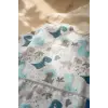 Rexy Dinozor Desenli Sıvı Geçirmez Uzun Kollu Mama Önlüğü - BLW Uyumlu, Cepli ve Leke Tutmaz Bebek Önlüğü