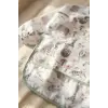 Bebek Uzun Kollu Sıvı Geçirmez Leke Tutmaz 2li Mama Önlüğü Seti - Safari Serisi Kırıntı Cepli BLW Önlüğü 6-24 Ay