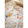 MiniVibe 2li Set Sıvı Geçirmez Uzun Kollu Mama ve Aktivite Önlüğü - BLW Uyumlu, Leke Tutmaz, Kuş ve Çiçek Desenli 6-24 Ay