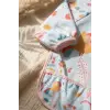 MiniVibe 2li Set Sıvı Geçirmez Uzun Kollu Mama ve Aktivite Önlüğü - BLW Uyumlu, Leke Tutmaz, Kuş ve Çiçek Desenli 6-24 Ay