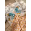 2li Set Sıvı Geçirmez Uzun Kollu Mama Önlüğü - BLW Uyumlu Leke Tutmaz Kelebek ve Vintage Çiçek Desenli Bebek Aktivite Önlüğü 6-24 Ay