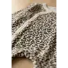 Leopar Desenli % 100 Pamuklu Kız Bebek 4lü Tulum Seti 0-6 Ay