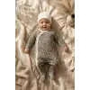 Leopar Desenli % 100 Pamuklu Kız Bebek 4lü Tulum Seti 0-6 Ay