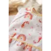 Nova Boho Unicorn Desenli Sıvı Geçirmez Uzun Kollu Mama Önlüğü - BLW ve Faaliyet Önlüğü Kırıntı Cepli 6-24 Ay
