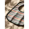 Bebek Mama Önlüğü 3lü Set - Boho Tribal Serisi Su Geçirmez Sıvı İtici Kumaş Leke Tutmaz Çıtçıtlı Ayarlanabilir Boyun Yapısı 0-12 Ay