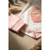 Aria Love Kız Bebek 3’lü Takım - %100 Pamuklu Kalp Desenli Zıbın, Alt ve Bandana Seti - Pudra 3-9 Ay