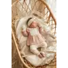 Kız Bebek Tarçın Dantel Yakalı Hastane Çıkışı ve Ekru Fitilli 5li Boho Set - %100 Yumuşak Pamuk