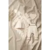 Kız Bebek Tarçın Dantel Yakalı Hastane Çıkışı ve Ekru Fitilli 5li Boho Set - %100 Yumuşak Pamuk