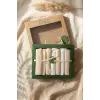 Begi Forever New 7li Organik Pamuk Müslin Ağız Bezi - Pastel Mint & Bej Waffle Dokulu Premium Hediye Kutulu