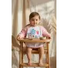 Kız Bebek Pembe Uzun Kollu Sıvı Geçirmez Mama Önlüğü - Cepli, Fil Desenli 6-24 Ay Aktivite Önlüğü