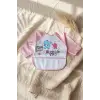 Kız Bebek Pembe Uzun Kollu Sıvı Geçirmez Mama Önlüğü - Cepli, Fil Desenli 6-24 Ay Aktivite Önlüğü