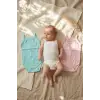 3lü Set Bebek Pamuklu İnce Askılı Body - Nefes Alan Jakarlı Dokulu Yazlık Zıbın Takımı (Pembe, Beyaz, Mint)