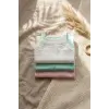 3lü Set Bebek Pamuklu İnce Askılı Body - Nefes Alan Jakarlı Dokulu Yazlık Zıbın Takımı (Pembe, Beyaz, Mint)