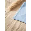 Little Man Baskılı 2li Erkek Bebek Bandana Fular Seti - %100 Yumuşak Pamuk, Mavi ve Krem Kombinli