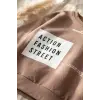 Action Street Çocuk Unisex Kahverengi Pamuklu Oversize Sweatshirt ve Jogger Eşofman Takımı