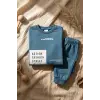 Action Street Çocuk Unisex Kahverengi Pamuklu Oversize Sweatshirt ve Jogger Eşofman Takımı