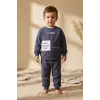 Action Street Çocuk Unisex Füme Pamuklu Oversize Sweatshirt ve Jogger Eşofman Takımı