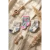 Luvy Soft 3lü Paket Pamuklu 0-6 Ay Kız Bebek Çorap Seti - Kalp ve Çizgili Desenli Antialerjik Yumuşak Doku
