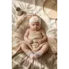 Pina Bloom Kristal Taşlı Ananas Figürlü Bebek Çorap ve Bandana Seti 0-6 Ay - 3 Parça Lüks Newborn Hediye Seti