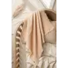 Lumière Lüks 4 Katlı Organik Pamuk Muslin Örtü - Nefes Alan Yumuşak Dokulu Bohem Stil Püsküllü Bebek ve Diz Battaniyesi
