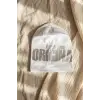 Nova Street Beyaz Pamuklu Bere - Gümüş Metalik Baskılı Hip-Hop Tarzı Unisex Modern Şapka 2-4 Yaş