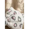 Lumina 2li Lüks Saten Fiyonk Bebek Bandana Seti - Pembe ve Leopar Yumuşak Elastik Saç Aksesuarı