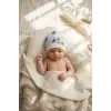 3lü %100 Pamuklu 3D Yıldız Figürlü İkili Renk Bebek Beresi - Yumuşak Dokulu Antialerjik Yenidoğan ve Bebek Şapkası