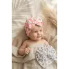 Nova & Leo 2li Bebek Bone Seti - Pamuklu Esnek Kumaş, Yıldız ve Leopar Desenli Büyük Fiyonklu Bandana