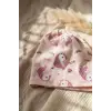 Kız Çocuk Pembe Unicorn Desenli Pamuklu Esnek Penye Bere - Gümüş Sim Detaylı Mevsimlik Çocuk Şapkası
