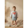ToddlePure 2li Set Sıvı Geçirmez Uzun Kollu Bebek Mama Önlüğü - 6-24 Ay BLW Uyumlu, Ayı ve Tilki Desenli Faaliyet Önlüğü