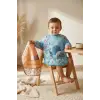 Sıvı Geçirmez Uzun Kollu Bebek Mama Önlüğü - 6-24 Ay BLW Uyumlu Aktivite Önlüğü - Sevimli Ayı ve Balina Temalı