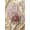 TinyBloom 2li Set Sıvı Geçirmez Uzun Kollu Bebek Mama ve Etkinlik Önlüğü - Leke Tutmaz Silinebilir BLW Önlüğü - Boho Ceylan & Kuzu Desenli