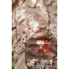TinyBloom 2li Set Sıvı Geçirmez Uzun Kollu Bebek Mama ve Etkinlik Önlüğü - Leke Tutmaz Silinebilir BLW Önlüğü - Boho Ceylan & Kuzu Desenli
