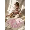 Bloom 2li Paket Sıvı Geçirmez Uzun Kollu Bebek Mama Önlüğü -6-24 Ay Pembe Kuğu ve Ceylan Desenli BLW Önlük Seti