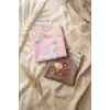 Bloom 2li Paket Sıvı Geçirmez Uzun Kollu Bebek Mama Önlüğü -6-24 Ay Pembe Kuğu ve Ceylan Desenli BLW Önlük Seti