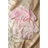 Kız Bebek Su Geçirmez Kollu Mama Önlüğü 2li Set - Leke Tutmaz, Sıvı Geçirmez, Lastikli Manşet, Kuğu ve Balerin Ayıcık Desenli Aktivite Önlüğü