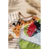 2li Set Su Geçirmez Uzun Kollu Bebek Mama Önlüğü - Leke Tutmaz Zürafa ve Timsah Desenli 6-24 Ay Aktivite Smock Seti