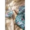 2li Paket Sıvı Geçirmez Uzun Kollu Çocuk Mama Önlüğü 6-24 Ay - Zürafa ve Balina Desenli Leke Tutmaz BLW Önlüğü
