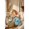 2li Set Uzun Kollu Sıvı Geçirmez Bebek Mama ve Faaliyet Önlüğü - Zürafa ve Ayı Figürlü 6-24 Ay