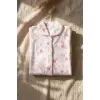 Mila Soft Safari Pembe Hayvan Figürlü %100 Pamuklu Patikli Bebek Pijama Takımı - Yumuşak Dokulu 2li Set