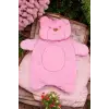 Ayıcık Nakışlı Yastıklı Welsoft Bebek Alt Açma Seti - Pembe