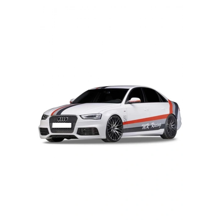 Audi A4 Uyumlu B8 2008 - 2012 Rs4 Yan Marşpiyel Seti (PLASTİK)