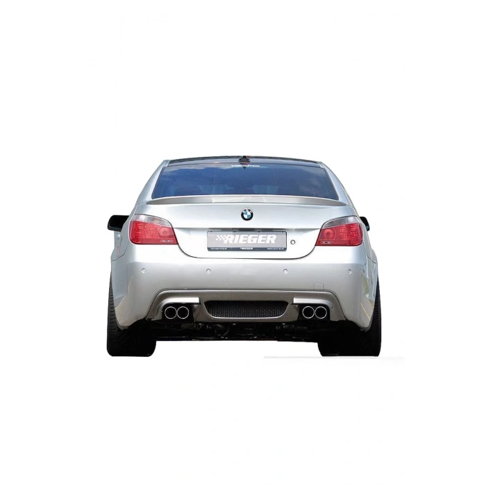 Bmw E60 Difüzör M5 Rieger Parlak Siyah Plastik 2003-2009 Uyumlu