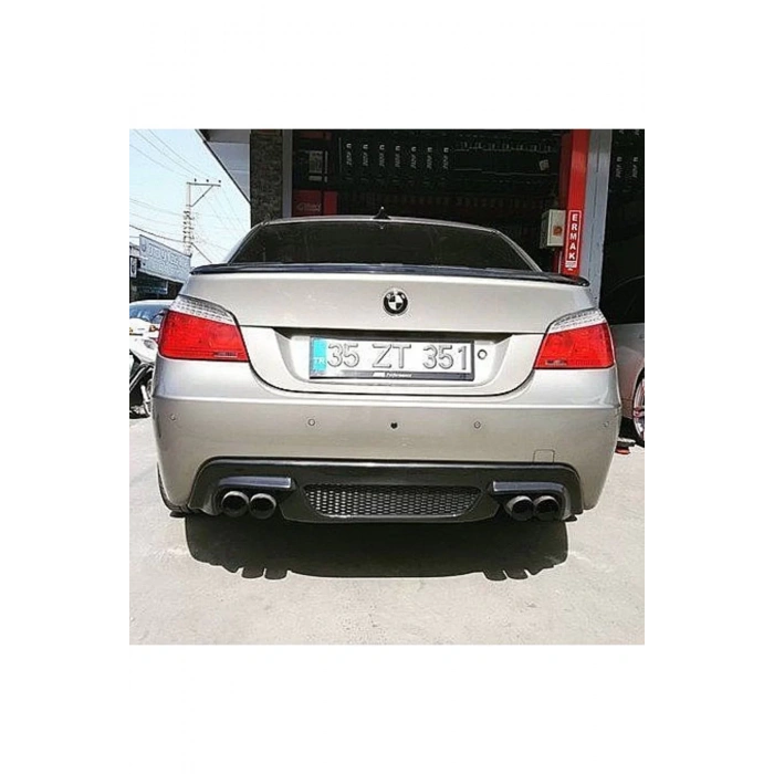 Bmw E60 Difüzör M5 Rieger Parlak Siyah Plastik 2003-2009 Uyumlu