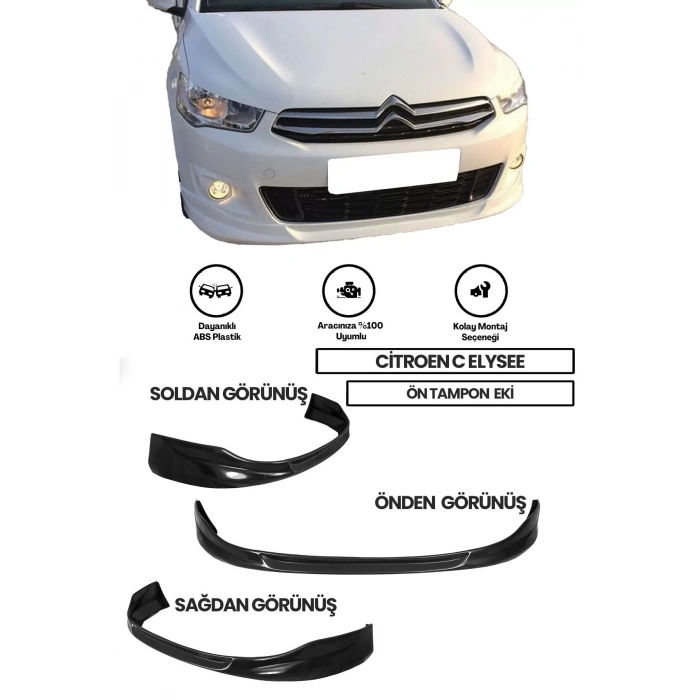 Citroen C Elysee Ön Ek (plastik) Uyumlu