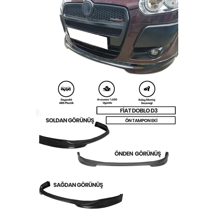 Fiat Doblo Uyumlu D3 Ön Ek