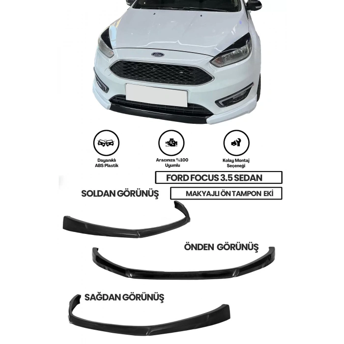 Ford Focus 3 Sedan Makyajlı Ön Ek (plastik)