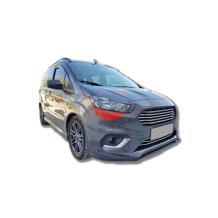Ford Tourneo Courier 2018-2023 Makyajlı Kasa Uyumlu Boyasız Plastik Servis Model Ön Ek